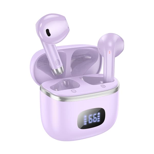 hoco EQ1 Music Guide True Wireless Bluetooth 5.3 Headset med LED-display Lila