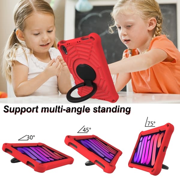 iPad mini 2024 / mini 6 Spider King Silikon Skal - Skyddande Tablet Case Röd