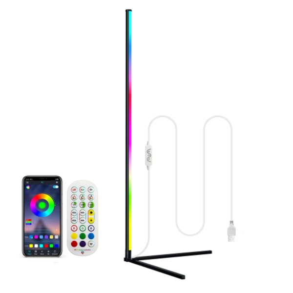 LED Symphony RGB Atmosfär Golvlampa med Fjärrkontroll, Längd:1.6m