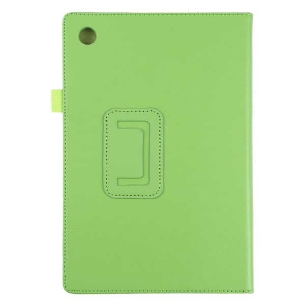 Samsung Galaxy Tab A8 10.5 (2021) Litchi Textur Läderfodral Grön