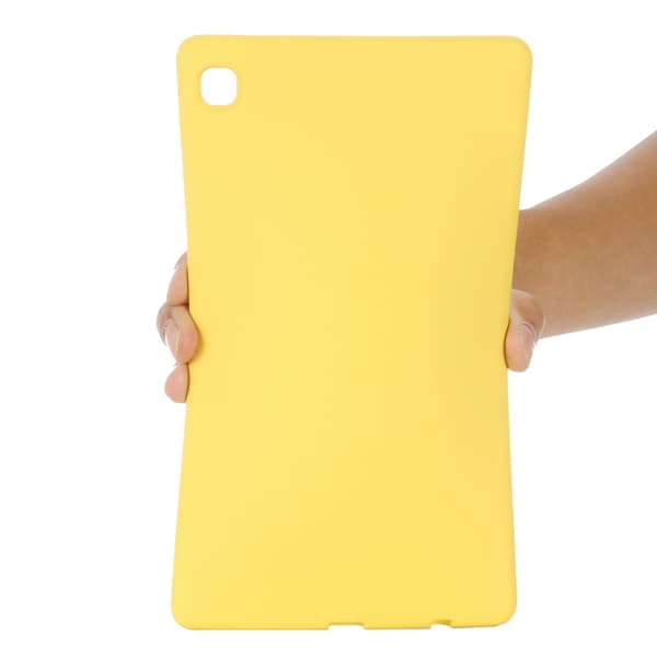 Samsung Galaxy Tab A7 Lite Solid Färg Silikon Stöttålig Tablet Fodral Gul