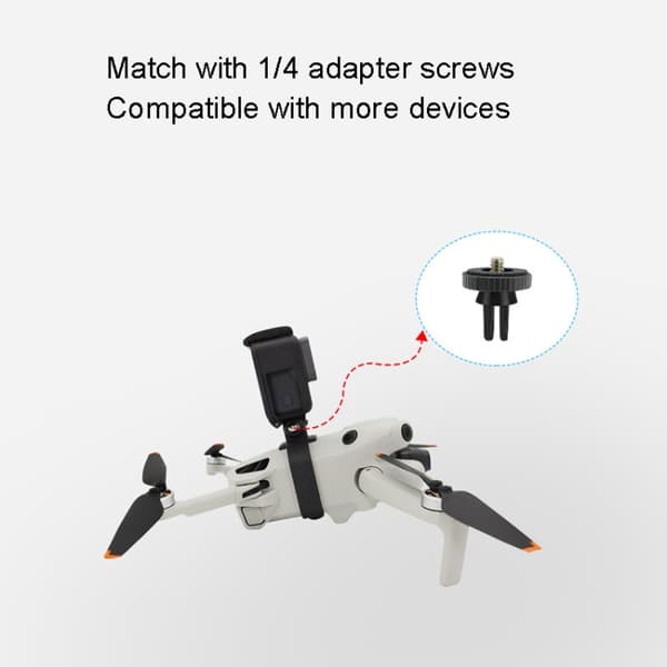 För DJI Mini 4 PRO / Mini 3 Övre expansionsfäste 1/4 skruvar för stativtillbehör
