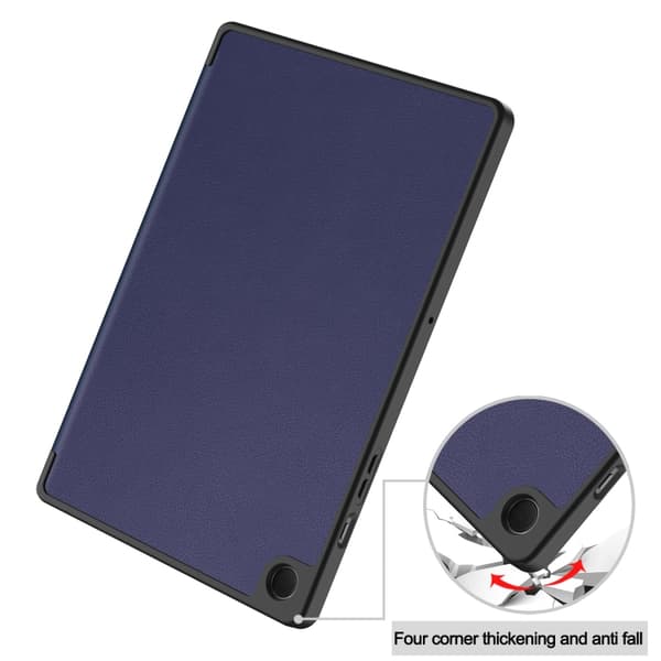 Samsung Galaxy Tab A9+ / A11+ 3-Fold TPU Smart Leather Case Mörkblå