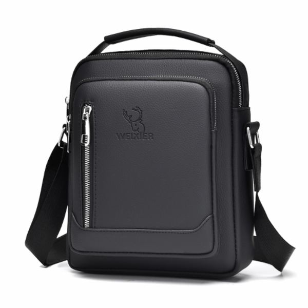 WEIXIER D283 Herr Multifunktionell Casual Crossbody Enkelsidig Axelväska Svart