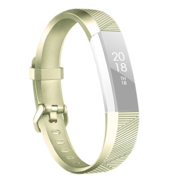 För Fitbit Alta / Alta HR watch i metall i metall med watch Gold