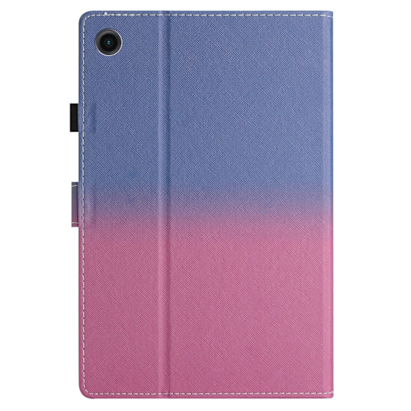 Samsung Galaxy Tab A9+ / A11+ Smart Läderfodral med Gradient Design Blå ros