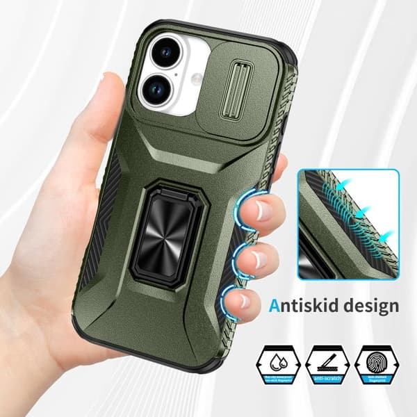 iPhone 17 Skal med Sliding Camshield Holder Alpingrön