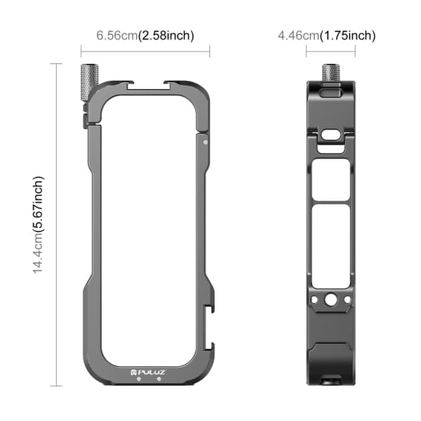 For Insta360 X4 Metal Protective Cage Rig Housing Frame med objektivskydd