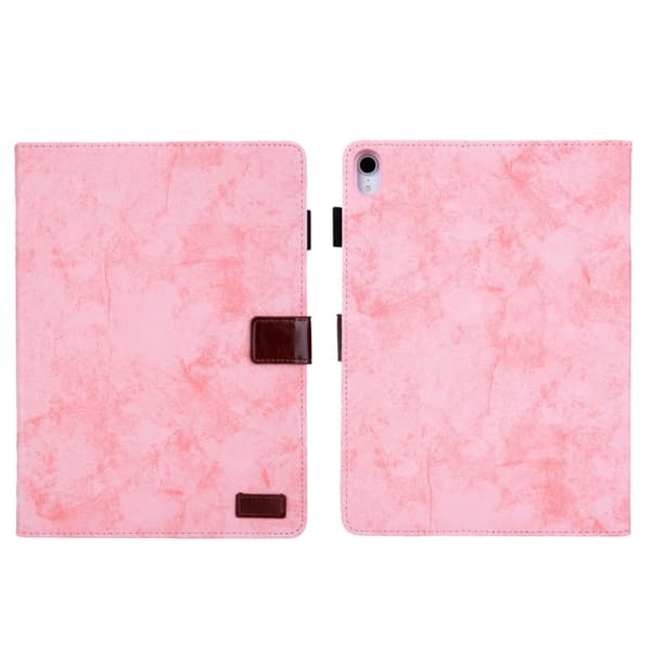 iPad 11 11:e generation / 10.9 10:e generation 2022/2025 Klädd Textur Läder Fodral - Smart Skal Rosa