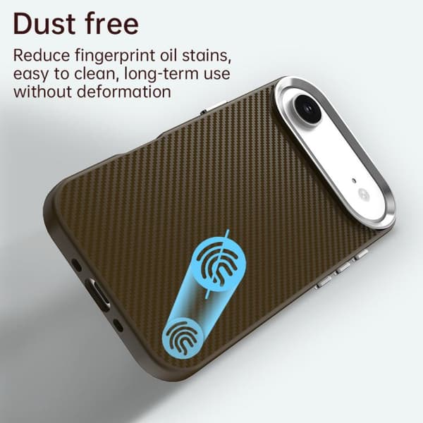 iPhone 17 Air Skal - Kolfiber Series IMD Brun