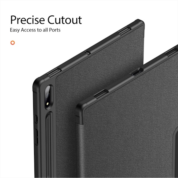 Samsung Galaxy Tab S10 Ultra Skal DUX DUCIS Domo Series Magnetisk Flip Läder Svart