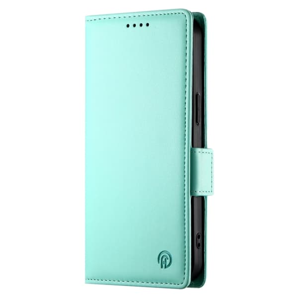 iPhone 16 Pro Skal - Magnetiskt Frostat Läderfodral Mintgrön