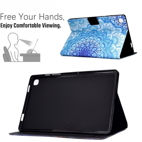 Samsung Galaxy Tab A 8.0 (2015) TPU Läderfodral Grön Blomma