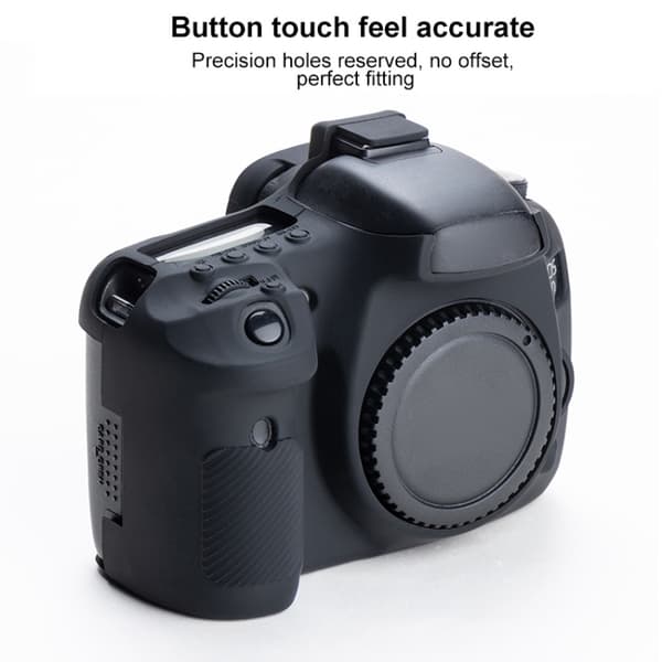 Mjukt silikonfodral för Canon EOS 7D Svart
