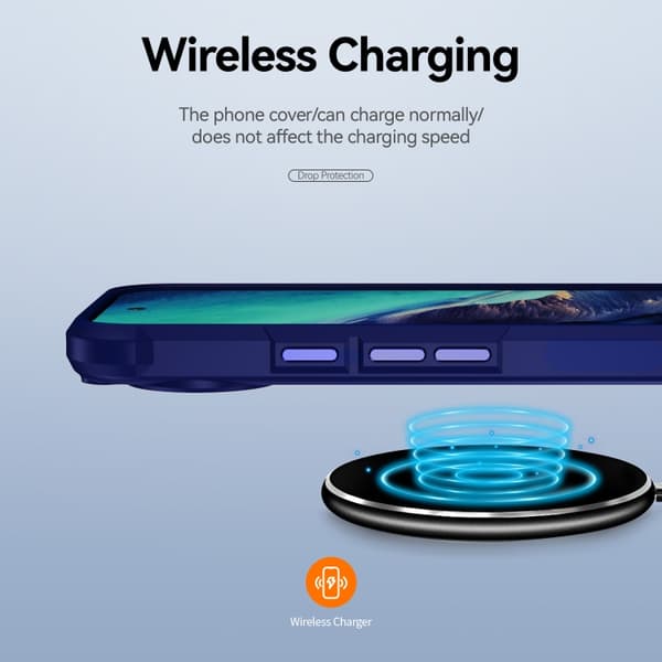 för Pixel 9 Pro XL Skal med TPU + PC Linsskydd Blå