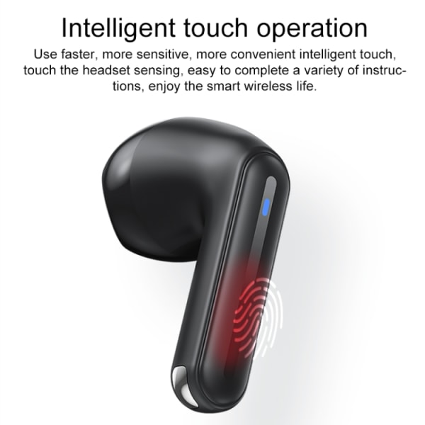 Yesido TWS19 Bluetooth 5.3 LED Digital Display ENC Brusreducerande Bluetooth-hörlurar Vit