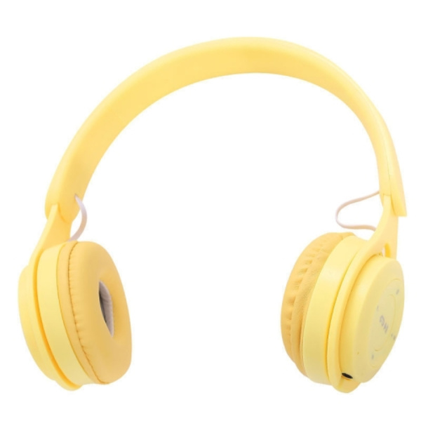 M6 Trådlöst Bluetooth-headset Fällbart Gaming Stereo-headset Med Mikrofon Gul