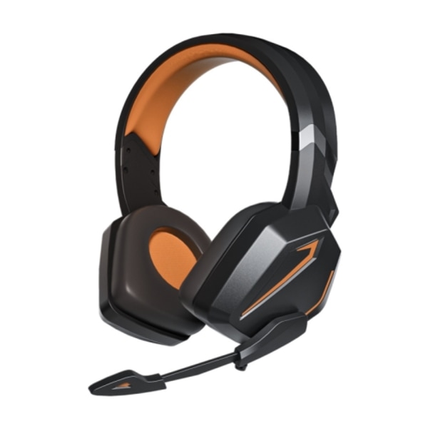 Soyto SY-G20 RGB Dual Streamer Gaming Computer Headset, Style: Icke-luminous Version Svart Orange