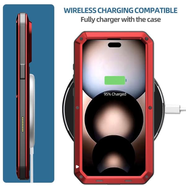 iPhone 18 Pro Max / iPhone 17 Pro Max Skal - RedPepper - Trippelskyddad Metall Röd
