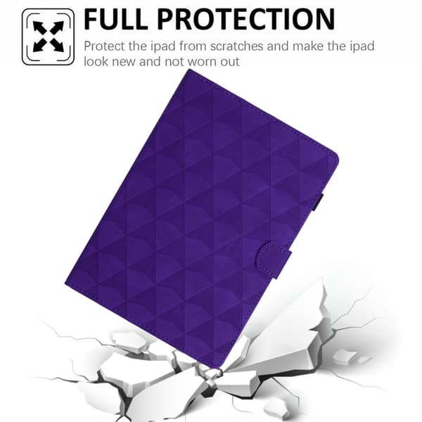 Samsung Galaxy Tab S6 Lite P610 Diamond Textured Leather Case Lila
