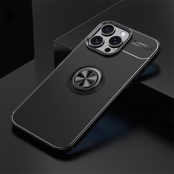 iPhone 16 Pro Max Metallringhållare TPU Skal
