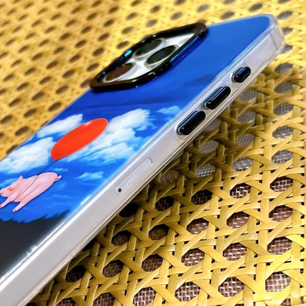 iPhone 16 Pro Dubbel Lager IMD Mönster TPU Skal Rosa orm