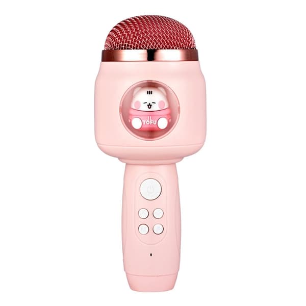 Barn Trådlös Mikrofon Bluetooth Telefon Sång Mikrofon (Rosa)
