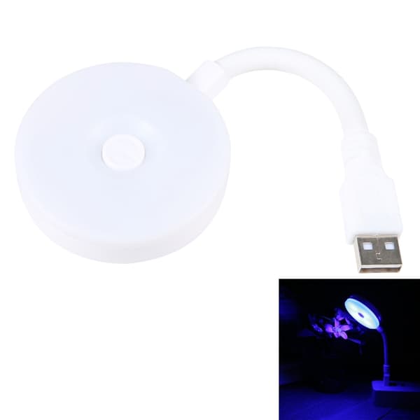 100LM LED USB Bärbar Skrivbordslampa (Blått Ljus)