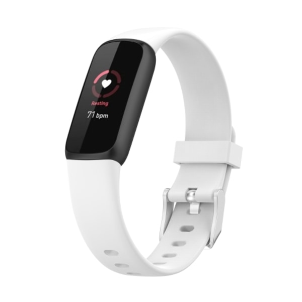 För Fitbit Luxe Silicone Watch Band White S