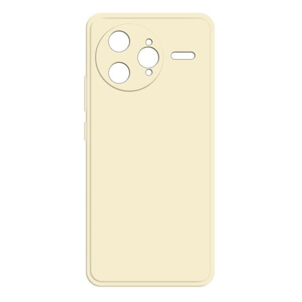 Redmi K80 Pro - Imiterande Flytande Silikon Mobilskal Vit