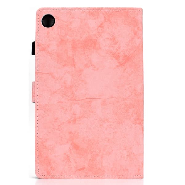 Samsung Galaxy Tab A9 / A11 Marble Style Smart Leather Case Rosa