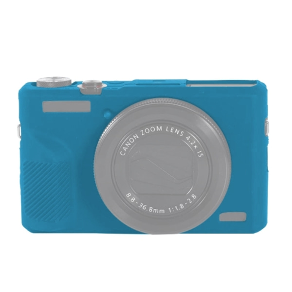 Mjukt silikonfodral för Canon PowerShot G7 X Mark III / G7X III / G7X3 Blå