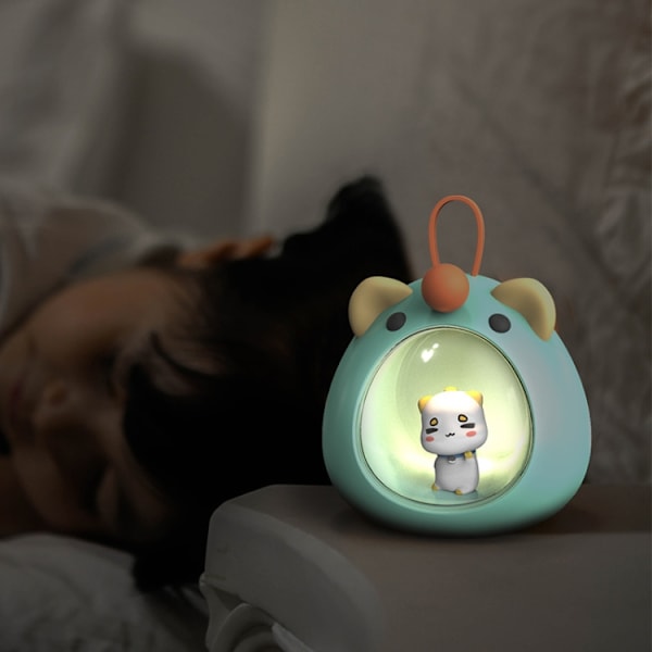 USB Bluetooth Audio Sovrum Atmosfär Cartoon Nattlampa - Nattlampa Typ (Lila)