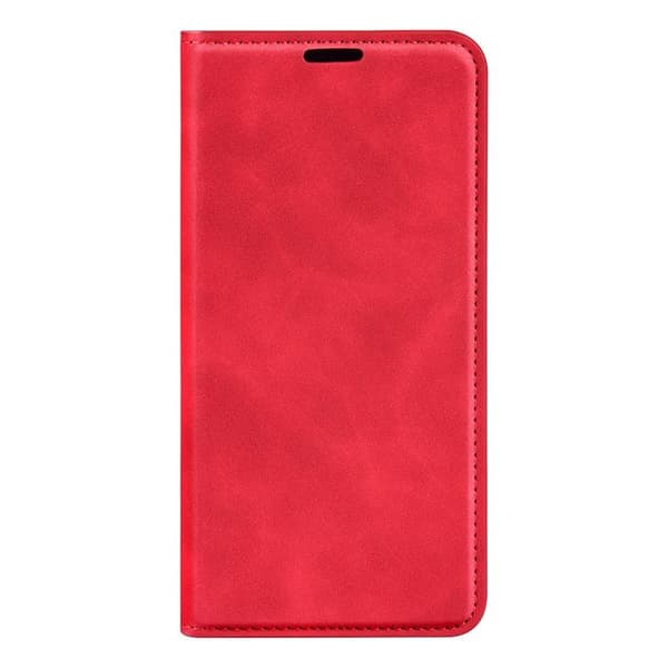Redmi A5 4G - Retro-skin Magnetisk Läderfodral Röd