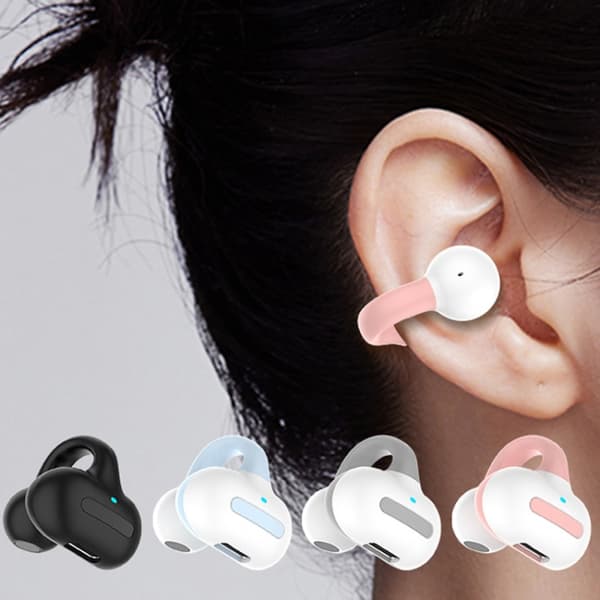 M-S8 Trådlös Stereo Singel Öron Clip-on Bluetooth Hörlurar Blå
