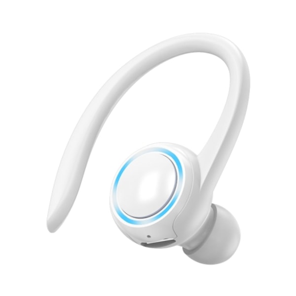 A1S Bluetooth-hörlurar Hängande öra Inkorporering True Sound Sports Single Ear Headset Vit