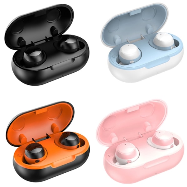 TWS-22 Bluetooth 5.0 In-Ear Sport Vattentät Brusreducerande Touch Control Mini Hörlurar Svart