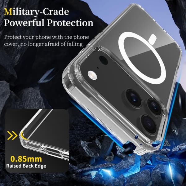 iPhone 18 Pro / iPhone 17 Pro Skal - Scratchproof PC Hybrid TPU Magsafe