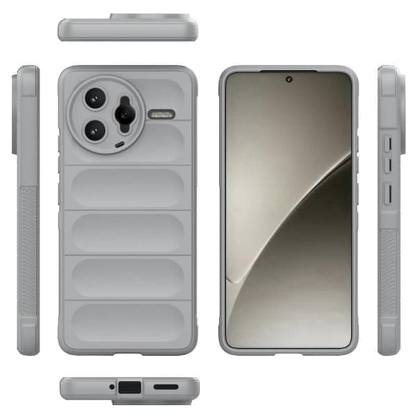 Redmi K80 Pro 5G - Magic Shield TPU + Flanell fodral Grå