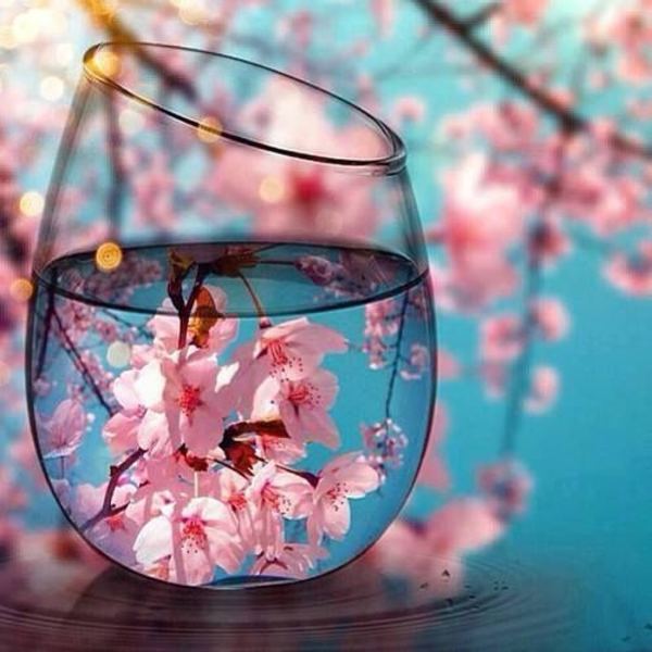 5D DIY Diamond painting - Blomma