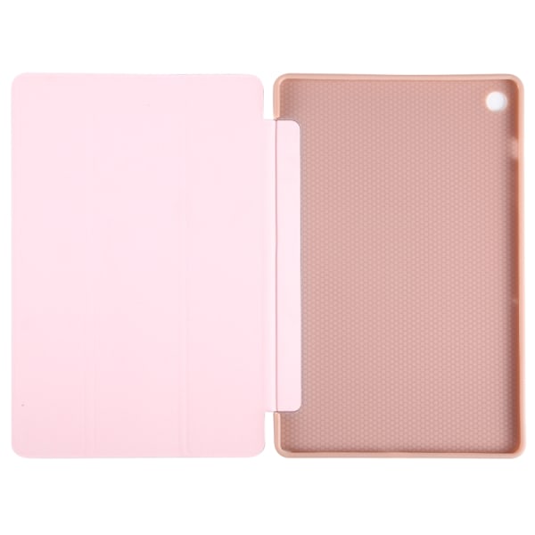 Samsung Galaxy Tab A9+ Skal i TPU Läder med Tri-fold Flip Roséguld