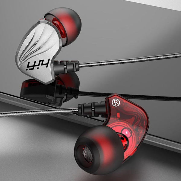 In-Ear-hörlurar Bas Mobiltelefon Spel Sport Trådbundet Headset Silver