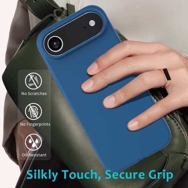 iPhone 17 Air Skal - solid färg av silikon Koboltblå