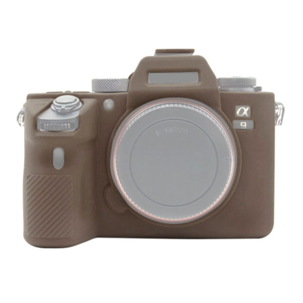 Mjukt silikonfodral för Sony A9 (ILCE-9) / A7 III/ A7R III Kaffe