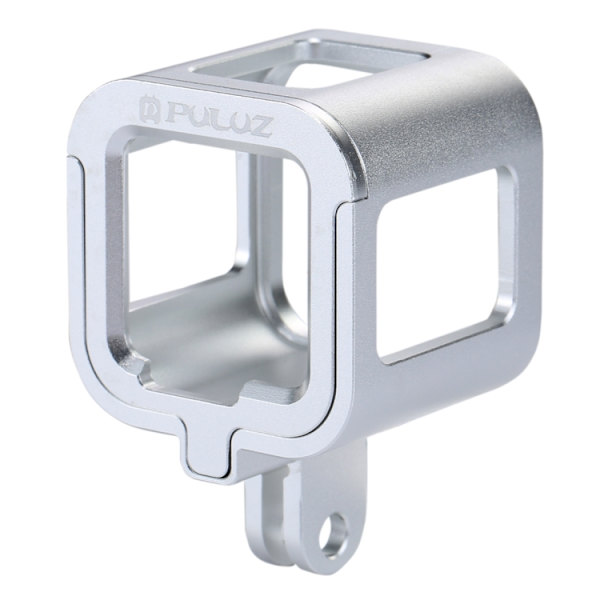 Hölje Skyddande fodral CNC Aluminiumlegering Skyddande bur med försäkringsram för GoPro HERO5 Session /HERO4 Session /HERO Session Silver