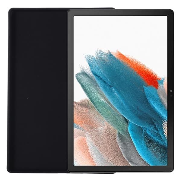 Samsung Galaxy Tab A8 10.5 (2021) Solid Färgad Silikon Stötsäker Tabletfodral Svart