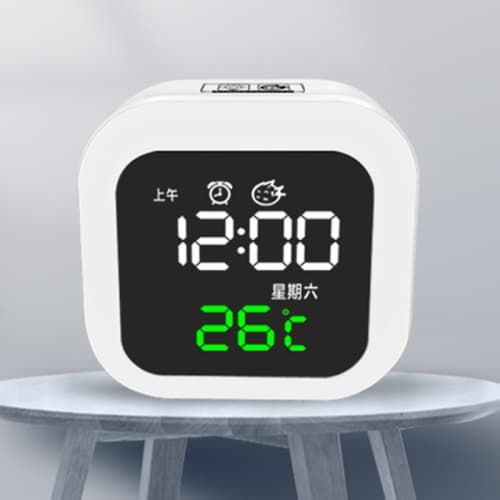 USB Hem Smart Klocka med Nattljus & Minnesfunktion & LED-display