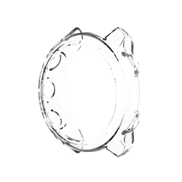 För Garmin Forerunner 245 / 245M Smart Watch Case Transparent White