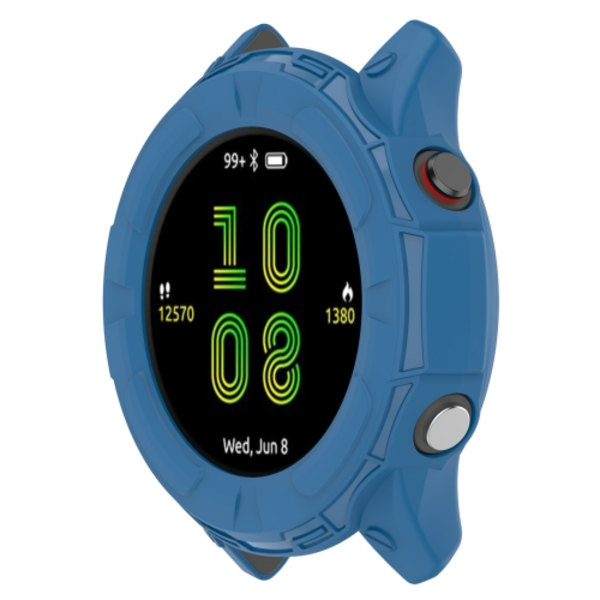 För Garmin Forerunner 955 Shockproof TPU Protective Watch Case Blue
