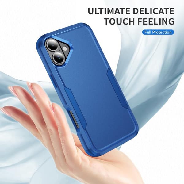 iPhone 17 Skal - TPU + PC, Stötabsorberande Kunglig blå